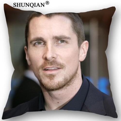 New Arrival Christian Bale Pillowcase Wedding Decorative Pillow Case Customize Gift For Pillow Cover 18-315