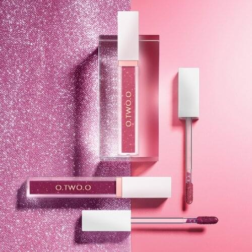 O.TWO.O starry sky shimmer lip gloss 5ML dark blue red color pigment waterproof long lasting diamond glitter lip tint OT065