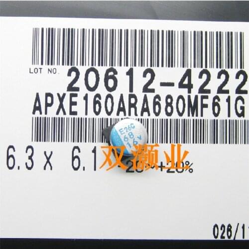 Original new 100% 16V68UF 6.3X6.1 solid state capacitor APXE160ARA680MF61G (Inductor)
