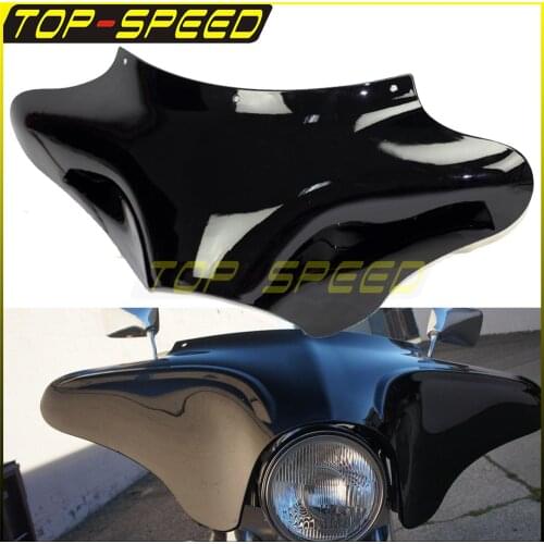 Motorcycles Front Headlight Outer Shades Batwing Fairing Windscreen For '94-'12 FLHR Road King/ FLHR Road King Injected/ FLHRCI