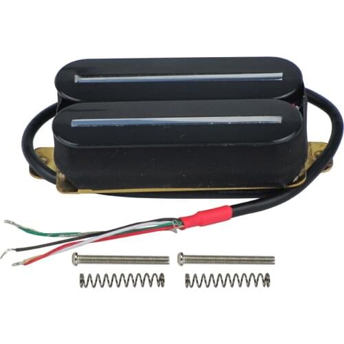 FLEOR Dual Rail Humbucker Pickup Electric Guitar Pickup Black High Output Ceramic Magnet 57mm Rail Guitar Part Accessories