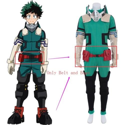 Cosplaydiy Anime My Hero Academia 3 Boku no Hero Akademia Izuku Midoriya Belt Bags Cosplay Props L320
