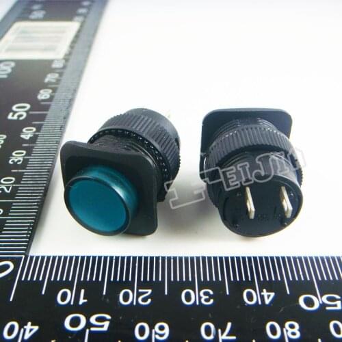 R16-504B Button color Green 1A/250V 2Pin Non Self-locking Push Button Switch (Self reset switch) 10Pcs/lot