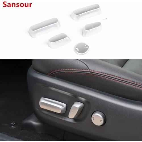 Sansour For Toyota 4Runner 2017-2019 ABS Auto Seat Adjustment Switch Knob Cover Trim Knob Button Switch Interior Accessories