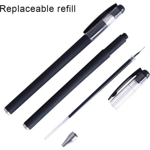 2 pcs Ball Pen with Clip Head 0.5mm Pen Tip Stationery School Office Supplies Smooth DU55