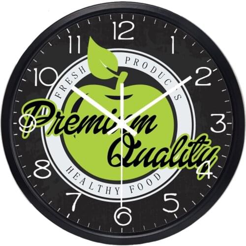 Fresh Apple Fruit Wall Clock Premium Quality Healthy New Design Home Decoration Large Clock Originality