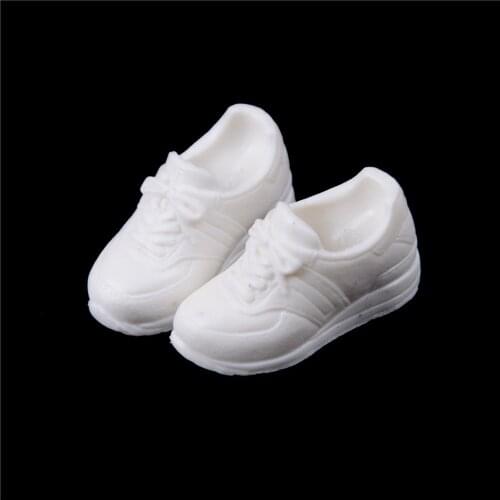 TOYZHIJIA 1pair White cute Doll Shoes SportShoes For Blyth Doll Suitable For Licca 1/6 Doll