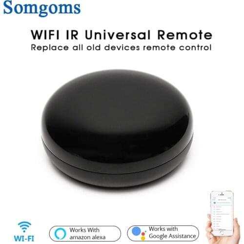 Wifi Smart IR Remote Control Infrared Universal Smart Life APP Control One for All TV DVD AUD Voice wireless Remote Control