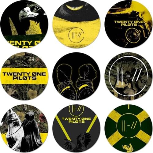 Twenty One Pilots Trench Icons Pins Badge Decoration Brooches Metal Badges For Clothes Backpack Decoration 58mm