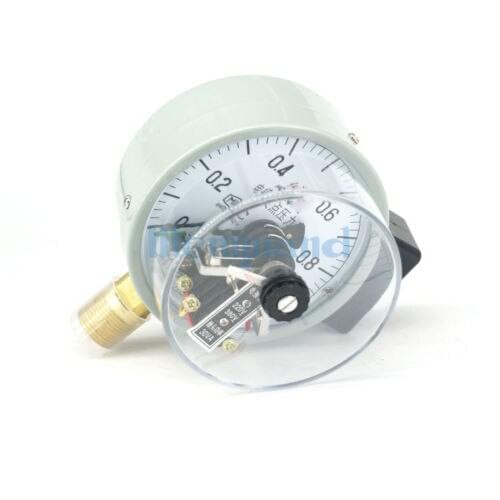 0-1Mpa YXC Dial Diameter 100mm Magnetic Auxiliary Electric Contact Pressure Gauge Radial Mount