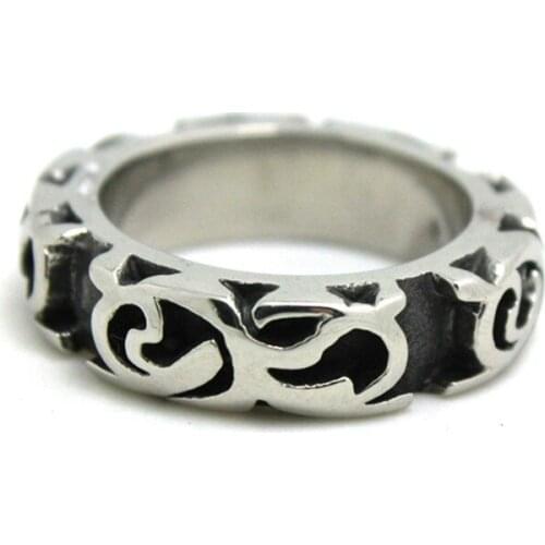 1pc New Arrival Party Punk Style Wholesale Price Ring 316L Stainless Steel Mens Boy Cool Ring