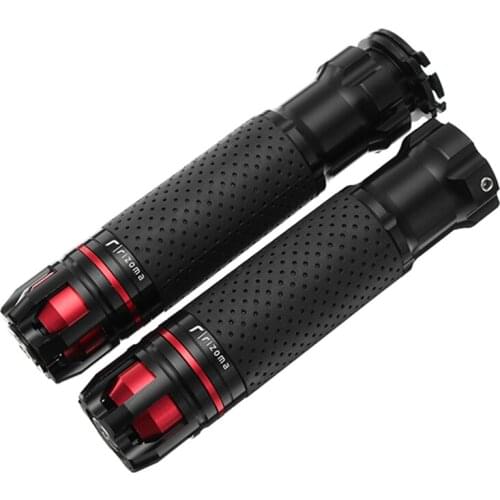 7/8 inch 22mm Motorcycle Throttle Cnc Aluminum Rotatable Handlebar Hand Grips Black