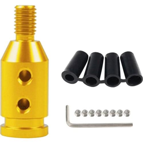1pack Aluminum Shift Knob Adapter for BMW Non Threaded Shifters 10x1.5mm Golden