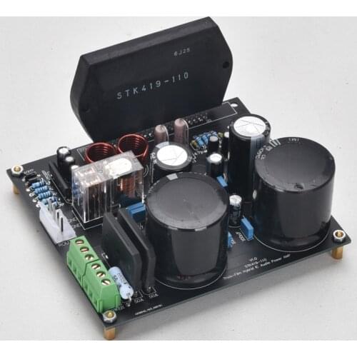 High and Low Voltage Power Supply H Class STK419-110 Thick Film Power Amplifier Dual 50W HIFI Power Amplifier Finished Board