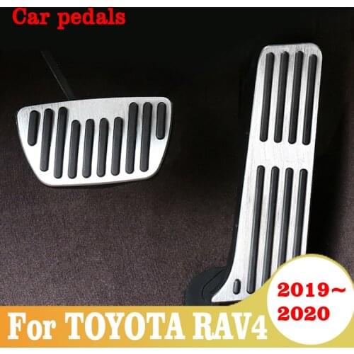 For TOYOTA RAV4 2019 2020 Auto Accelerator Brake Rest Foot Pedals Cover Gas Brake Footrest Pedal Cover Car Accessories