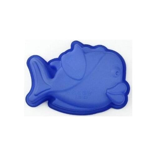 Fish Shape Silicone Cake Baking Mold Cake Pan Muffin Cups Handmade Soap Moulds Biscuit Chocolate Ice Cube Tray DIY Mold