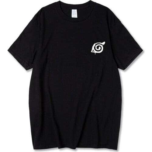 T-shirt Men Japanese Anime Uzumaki Itachi akatsuki T-shirt Cartoon Spiral Symbols Men T Shirt Summer cotton short sleeve Tees