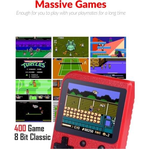 Retro Video Game Console Support 2 Players Mini Gameboy Handheld Classic Maplestory Contra Over 400 Gams In One