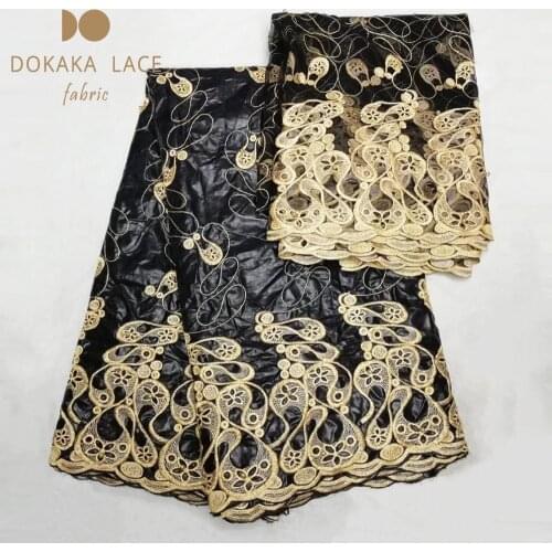 2018 New Fashion Beaded Embroidered Bazin Riche Brode Lace Fabric With 2 Yards Net For Blouse African Indian Women Beads Basin