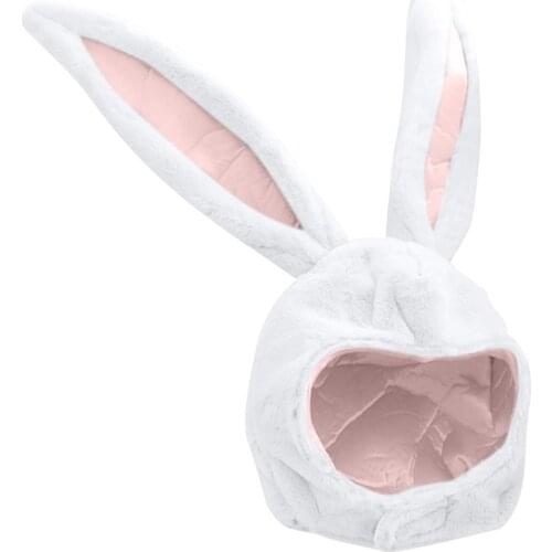 Cute Girls Hat Plush Rabbit Bunny Ears Hat Earflap Cap Head Warmer Photo Hat With Earflaps Bunny Hat Headgear Hats Шапка Вязаная