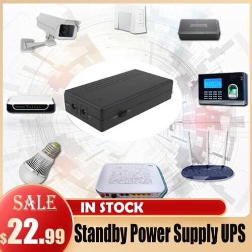 12V Security Standby Power Supply UPS Uninterrupted Backup Power Supply 2A 57.72W Mini Battery For Camera Router
