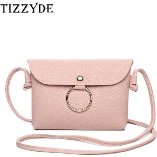2019 New Fashion Women Bag Ring Design Casual Messenger Bags Ladies Flap Shoulder Crossbody PU Leather Bag Female Purse MPB01-C