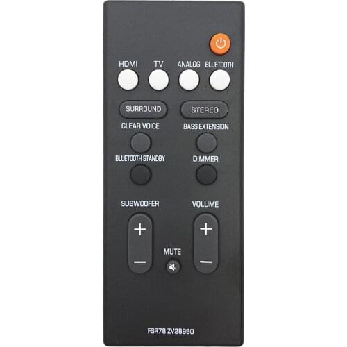 Remote Control FSR78 ZV28960 FOR Yamaha YAS-106 YAS-207 ATS-1060 YAS-107 ATS-1070 High fidelity bluetooth soundbar system