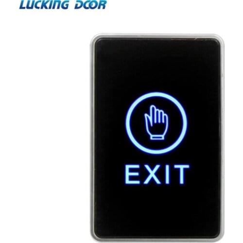86*50mm Backlight Push Touch Exit Button Infrared Contactless Door Release Switch for access Control System With LED Indicator
