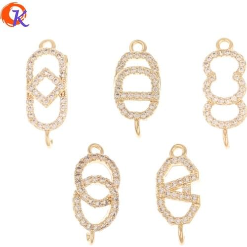 Cordial Design 40Pcs Jewelry Accessories/Cubic Zirconia Charms/Hand Made/Connectors For Bracelets/DIY Parts/Jewelry Making