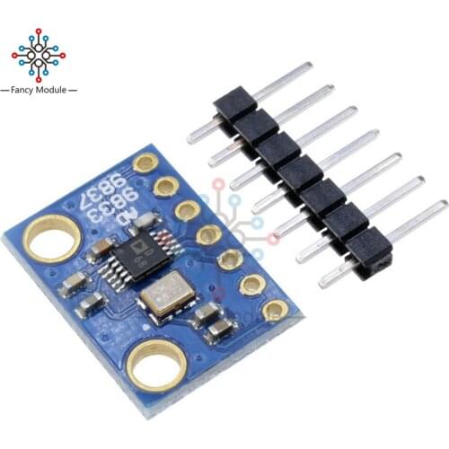 AD9833 Programmable Microprocessors Serial Interface Module Sine Square Wave DDS Signal Generator Module Blue