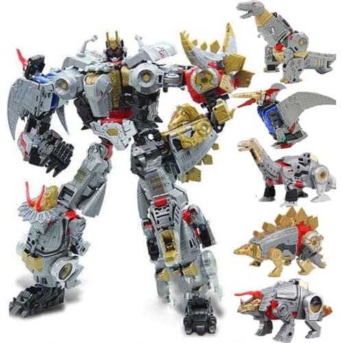 BMB New 5 in 1 Oversize 40CM Transformation dinosaur Model Toy Anime KO G1 Devastator Action Figure Combined deformation kid boy