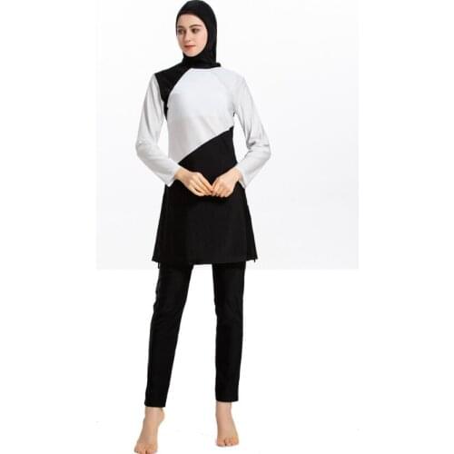 Burkini Large Sizes Maillot De Bain Hijab Swimwear Modesty Islamic Swimming Suit for Women Muslim Swim Suit Maillot Fille Plage