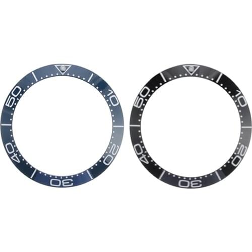 New 38mm Black Blue Ceramic Bezel Insert For 40mm Submariner Mens Watch Watches Replace Accessories Watch Face For Seiko Omega