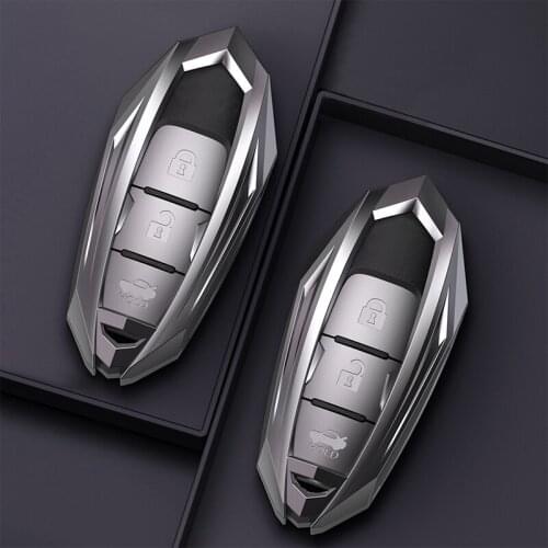 Zinc Alloy Car Key Case Cover For Infiniti FX35 QX60 G35 G37 EX FX Q60 QX50 QX70 Smart Remote Keychain Key Chain Car Accessories