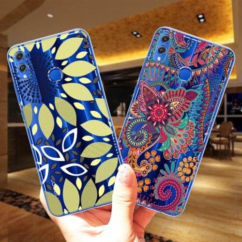Flowers Leaves Sexy Floral Soft Silicone Case Cover For Huawei Honor 30 9 10 20 Lite Pro 10i 20i 8X 9X Y9 Y5 2018 NOVA 3 3I