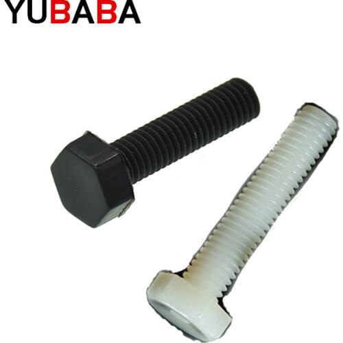 M4 M5 M6 Black Nylon Hex Bolts / Plastic Screws/ Hexagon Nylon Screw