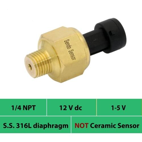 Water oil sensor pressure, 0 to 10 bar, 12bar, 1.6mpa, 2.5mpa, 100psi, 30, 50psi, 75 psi gauge, 14npt, 12V 24V dc, 1 5V, IP 65