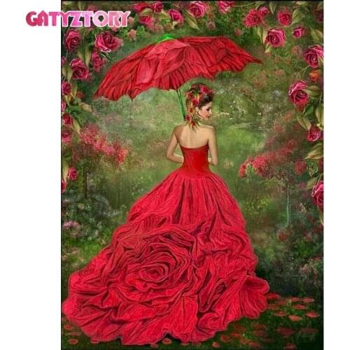 GATYZTORY Woman Diamond Painting 5d Diamond Embroidery Sale Rhinestones Pictures Mosaic Full Drill Square Handcraft