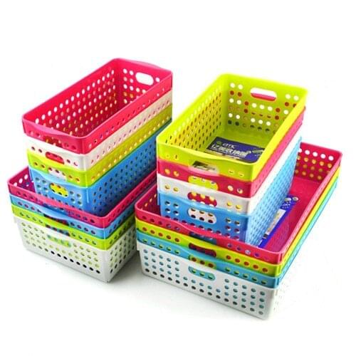 Storage basket Books/snacks/toys/cosmetics/kitchen condiments/sundriesmultifunctional bath plastic fruit and vegetable סלי אחסו