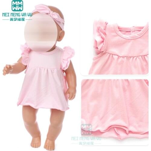 Dolls Clothes for 43cm toy new born doll Purple plush crawling one-piece baby clothes