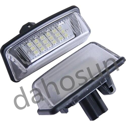 2Pcs Dahosun White LED License Plate Light Number Plate Lamp For Toyota Crown 05-14/Reiz 10-14/Vios 02-08 STARLET EP91 1996-1999