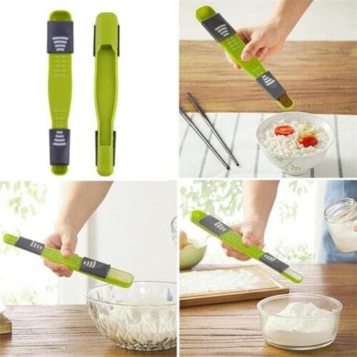 Hot Sell Adjustable Measuring Spoon Double End Eight Stalls Scale Spoons Metering Spoon S