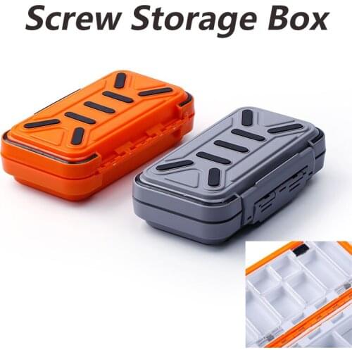 Multifunctional Sealed Screw Storage Box Anti-rust Waterproof 16.3*8.5*4.4mm for M2 M3 Screws RC Model Airplane Drone DIY Tools
