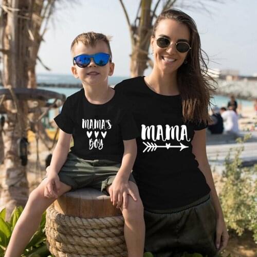 Fashion Mother and Son Matching Outfits Family Matching Clothes Woman Baby Family T Shirt Mommy And Me Clothes Family Tshirts
