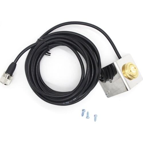 NMO Bracket L Shape Fender Mount W/ M with PL-259 UHF Connector RG-58U 5 Meter Cable