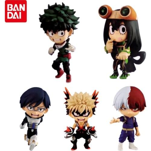 Bandai Genuine Gashapon My Hero Academia UG Series Small Model Doll Deku Bakugou Katsuki Todoroki Shoto Action Figure Toys