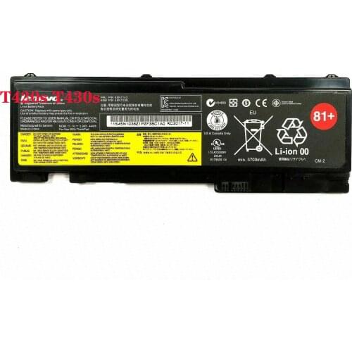 Genuine OEM T430s Battery For Lenovo ThinkPad 81 Plus Notebook T420s series 44Wh