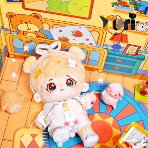 Anime Kpop Star No Attributes 20cm Plush Braid Doll Toy Body Cute Collection Cosplay C