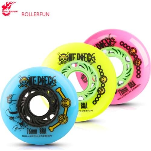 88A ROLLERFUN Inline Skates Free FSK Slalom Slide 88 Wheel 72mm 76mm Roller Wheels for SEBA HV HL KSJ WFSC RB skate Patines Tire
