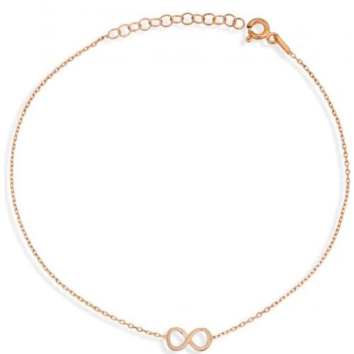 Argentum Concept-Infinity Motif Silver Anklets